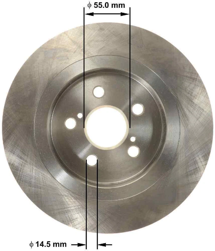 Rotor de freno de disco-Rotor de freno premium Bendix PRT6142 se adapta a Lexus CT200h 2011 Foto 2 de 3