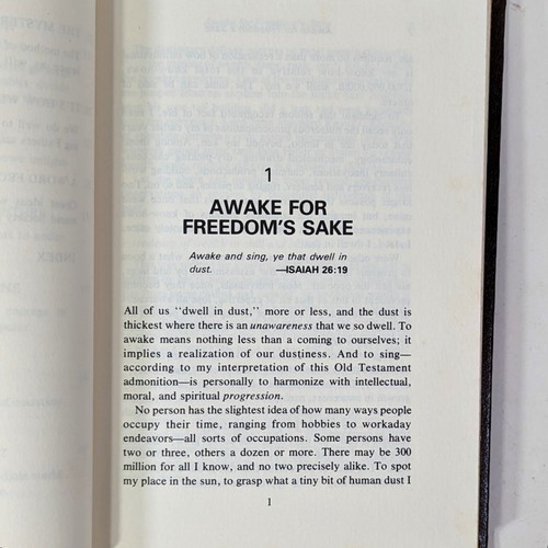 Leonard E. Read AWAKE FOR FREEDOM'S SAKE 1977 Signed Hardcover Very Good FEE - Picture 5 of 9