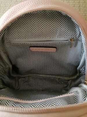Isabelle Pink Pebbled Mini Vegan Faux Leather Backpack NWOT  display picture 2