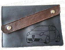 Portadocumenti portalibretto pelle auto Alfa Romeo Mito