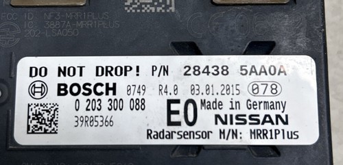 2015-2017 Nissan Murano Cruise Control Distance Sensor 28438-5AA0A OEM - Picture 6 of 6