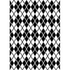 L184 Darice Embossing Folder Essentials " ARGYLE