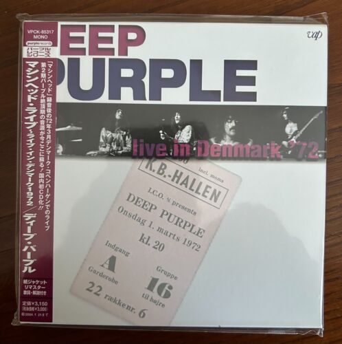 DEEP PURPLE---LIVE IN DENMARK '72----2CD----MINI LP CD JAPAN - Foto 1 di 2