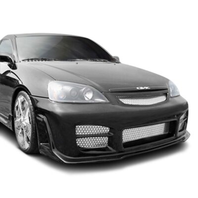 KBD Body Kits R34 Style Polyurethane Front Bumper Fits Honda Civic 2DR 4DR 01-03