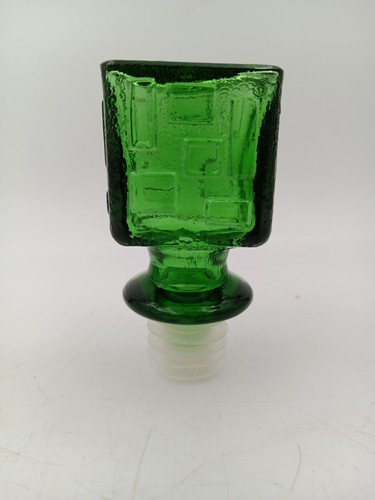 Green "Brutalist" Decanter Stopper GENIE BOTTLE STOPPER - Picture 9 of 9