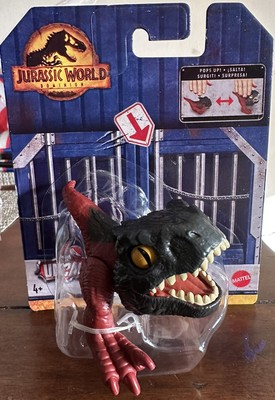   NEW RARE UNCAGED Jurassic World  WILD POP UPS SNAP SQUAD PYRORAPTOR