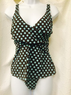Venus 2 pc tankini swimsuit NWT size 6  top & scoop front bottom FREE SHIP