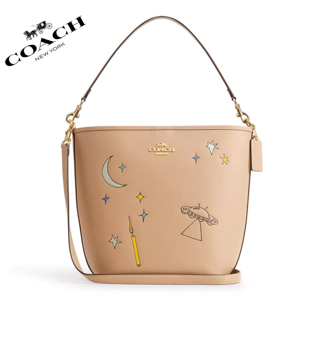 🔥NWT Coach X Observed By Us City Large Bucket Bag Leather 🔥NWT Coach X Observed By Us City Large Bucket Bag Leather