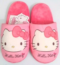 Licensed Sanrio Hello Kitty Pink Home Indoor Slippers Size Small / Medium