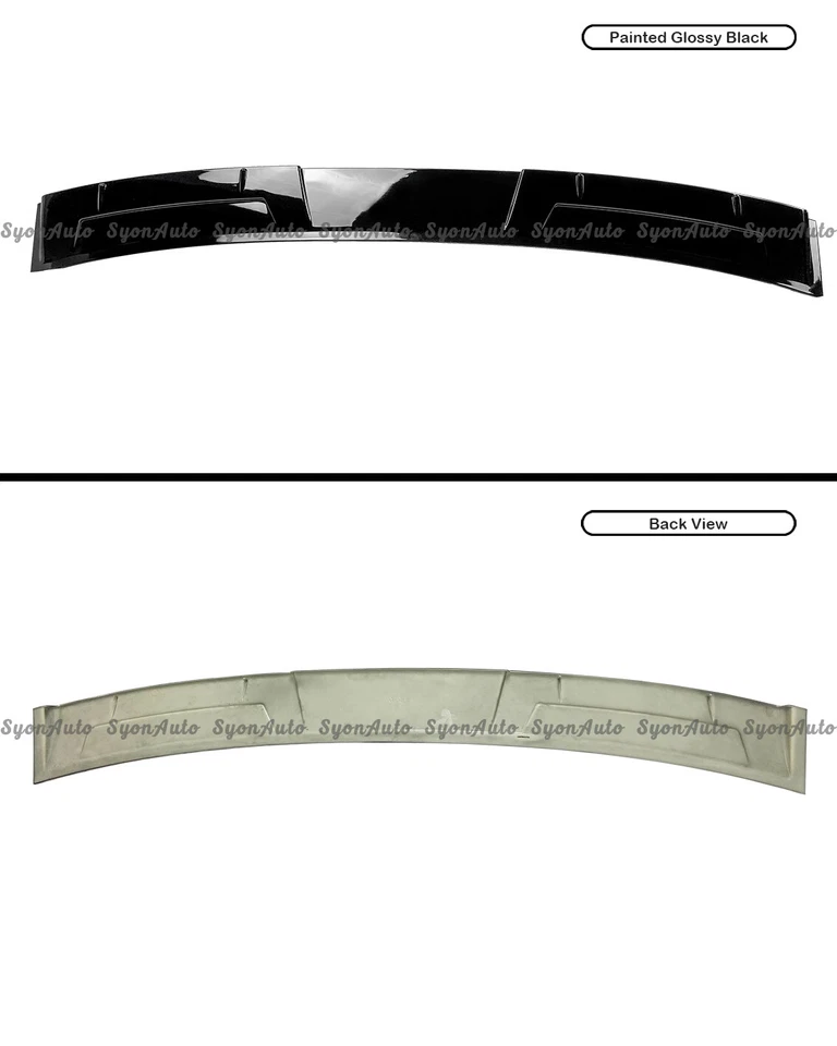 FOR 2020-2025 NISSAN SENTRA GLOSS BLACK V STYLE ROOF SPOILER VISOR SPLITTER WING - Image 4 of 4