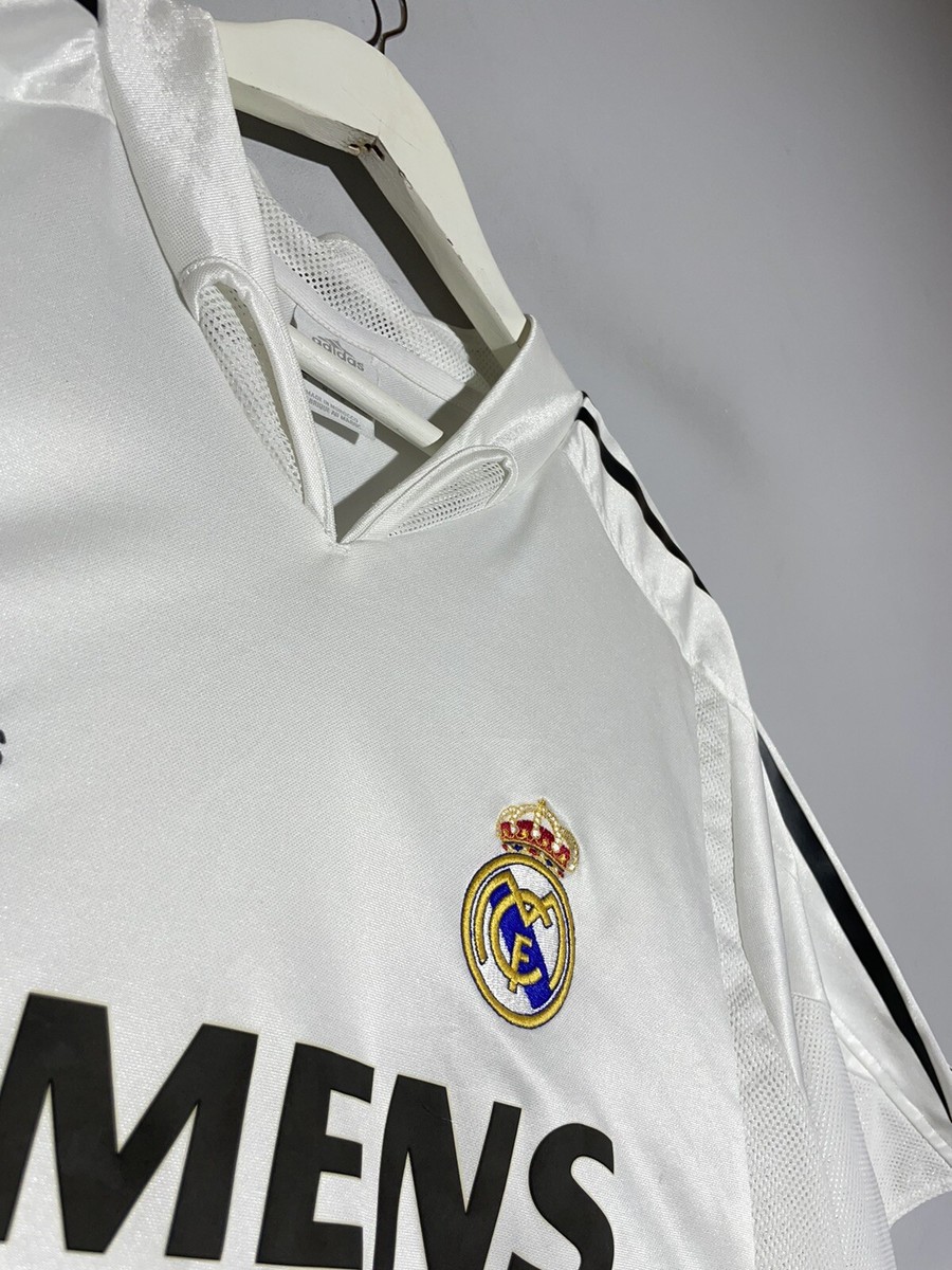 Real Madrid Adidas Vintage 2004/05 Home Y2k Football Shirt