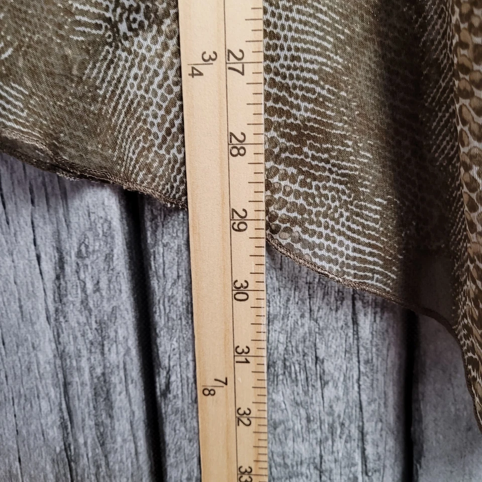 Camisa Bongo Mujer Mediana Estampado Animal Natación Cubrir Cuello en V Transparente Corbata Cintura Foto 4 de 4