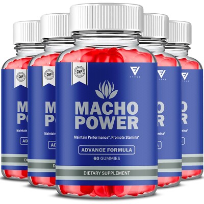 (5 Pack) Macho Power Gummies, MachoPower Maximum Performance (300 Gummies)
