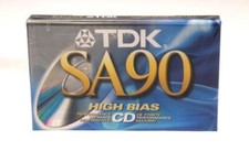 TDK SA90 High Bias Cassette Tape Ultimate CD Performance - New Sealed