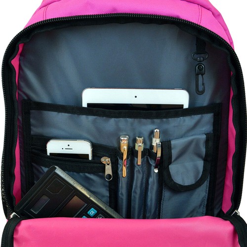 South Dakota Premium Wheeled Backpack in Pink - Picture 3 of 6