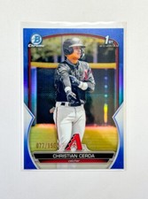 2023 Bowman Christian Cerda 1st Blue Refractor /150 #BCP-56