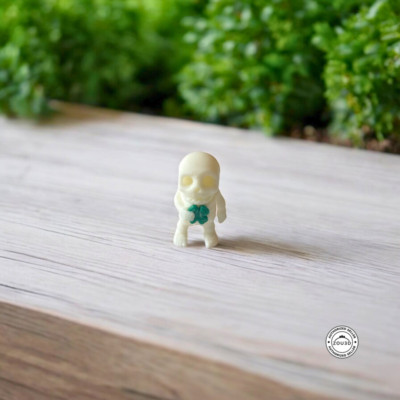 3D Printed Gift Articulating Cute Mini Flexi Animal Lucky Skele St Patrick's Day