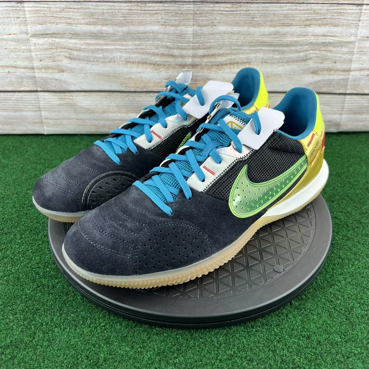 Nike Streetgato Black Volt Indoor Soccer Shoes DC8466 074