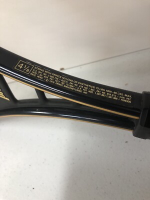 Vtg Prince Pro Oversize Aerodynamic Tennis Racket Racquet w/ Cover 4 1