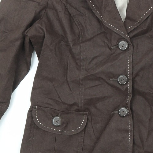 Debenhams Womens Brown Jacket Blazer Size 14 - Picture 10 of 10