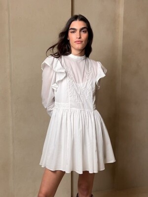 esme embroidered mini dress Esme