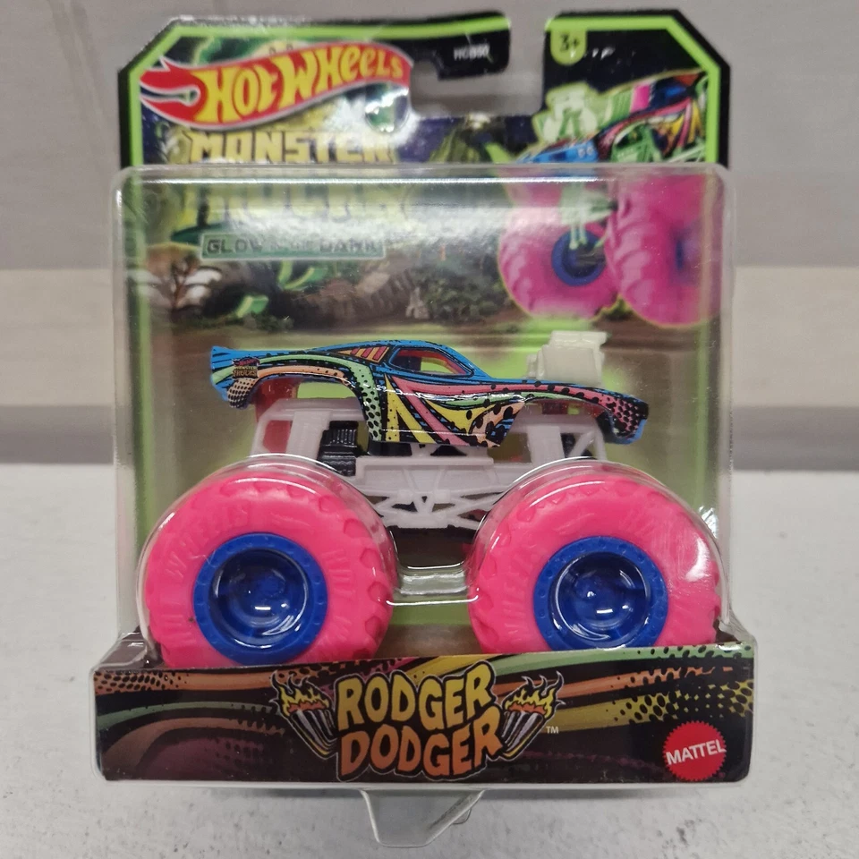 Hot Wheels Monster Trucks Glow In The Dark Various Cars New & Sealed