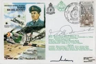 WW2 Belgian Spitfire squadron RAF ace pilot Mike Donnet DFC signed cover