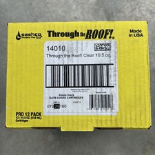 Sashco Through The Roof Clear Synthetic Rubber Roof Sealant 10.5 oz Case of 12 