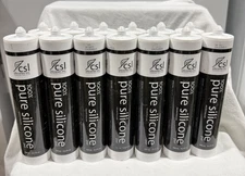 CSL 515 100% Pure Silicone Sealant Bright White 10.2oz Industrial Set of 13