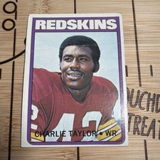 1972 Topps Charley Taylor #334 Washington Redskins NFL Football Base Set