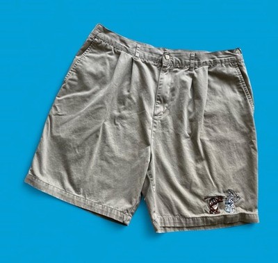 Vintage Warner Bros Looney Tunes Y2K 01  Tan Chino Golf Shorts Men s 36x8(L)
