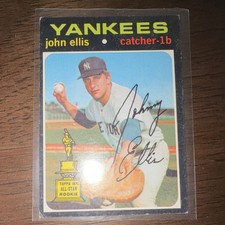 Topps 1971 John Ellis #263 New York Yankees All-Star Rookie Baseball Card