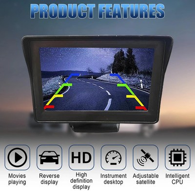 TFT LCD Car Color Parking Aid System Monitor Display 4.3 Inch