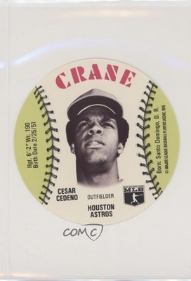 1976 MSA Discs Crane Potato Chips Cesar Cedeno fm0