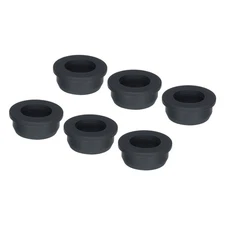 6Pcs T Type Rubber Grommet Mount Dia 34.8mm 40x25x15mm Seal Protection Black
