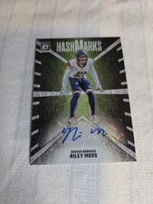 2024 Donruss Optic Riley Moss Hash Marks Auto Autograph Rookie RC Denver Broncos
