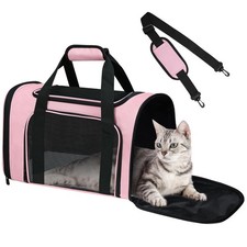 Cat Carrier Soft for Pets Up to 15 Lbs, Cat Travel Bag SoftSided with Padded ...