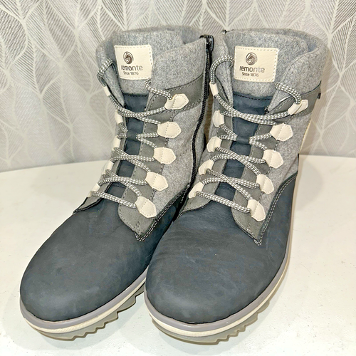 Remonte by Rieker Dorndof R8441 Pazifik Women's Size 9.5 Gray Side Zip ...
