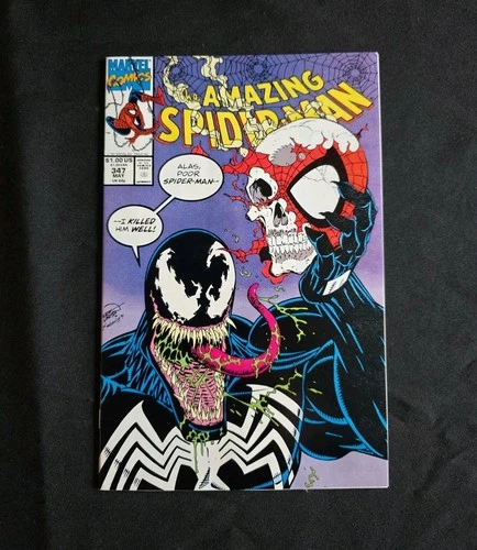 AMAZING SPIDER-MAN (1991) #347 ~AWESOME ERIK LARSEN VENOM COVER!~ VF-NM!