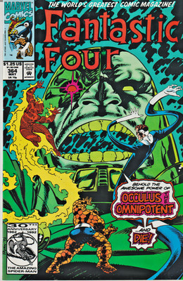 FANTASTIC FOUR ORIGINAL SERIES #364  WILDBLOOD * OCCULUS  MARVEL  1992  NICE!!!