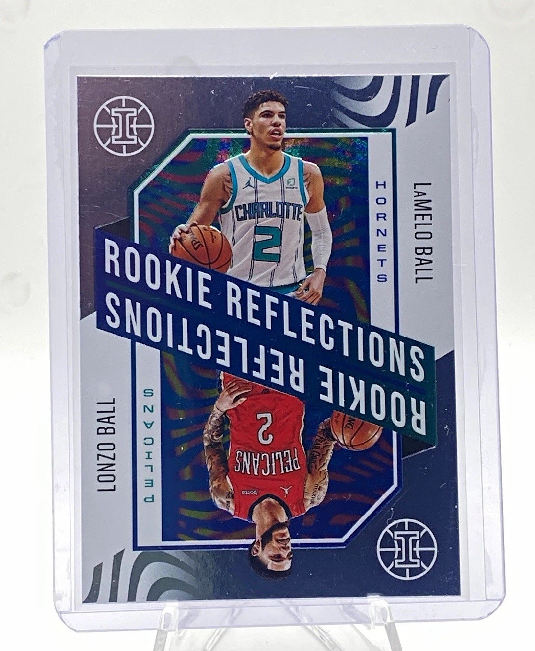Panini 2020-21 Illusions Rookie Reflections #2 LaMelo Ball Lonzo Ball RC