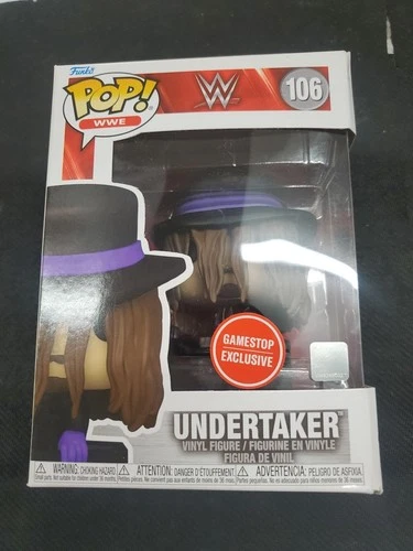 Funko Pop! WWE Undertaker #106 Gamestop Exc Vinyl Figure W/PROTECTOR