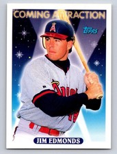 1993 Topps Jim Edmonds Rookie Card #799 Los Angeles Angels. rookie card picture