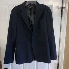 Kenneth Cole Blazer Slim Fit Black Two Button Suit Jacket