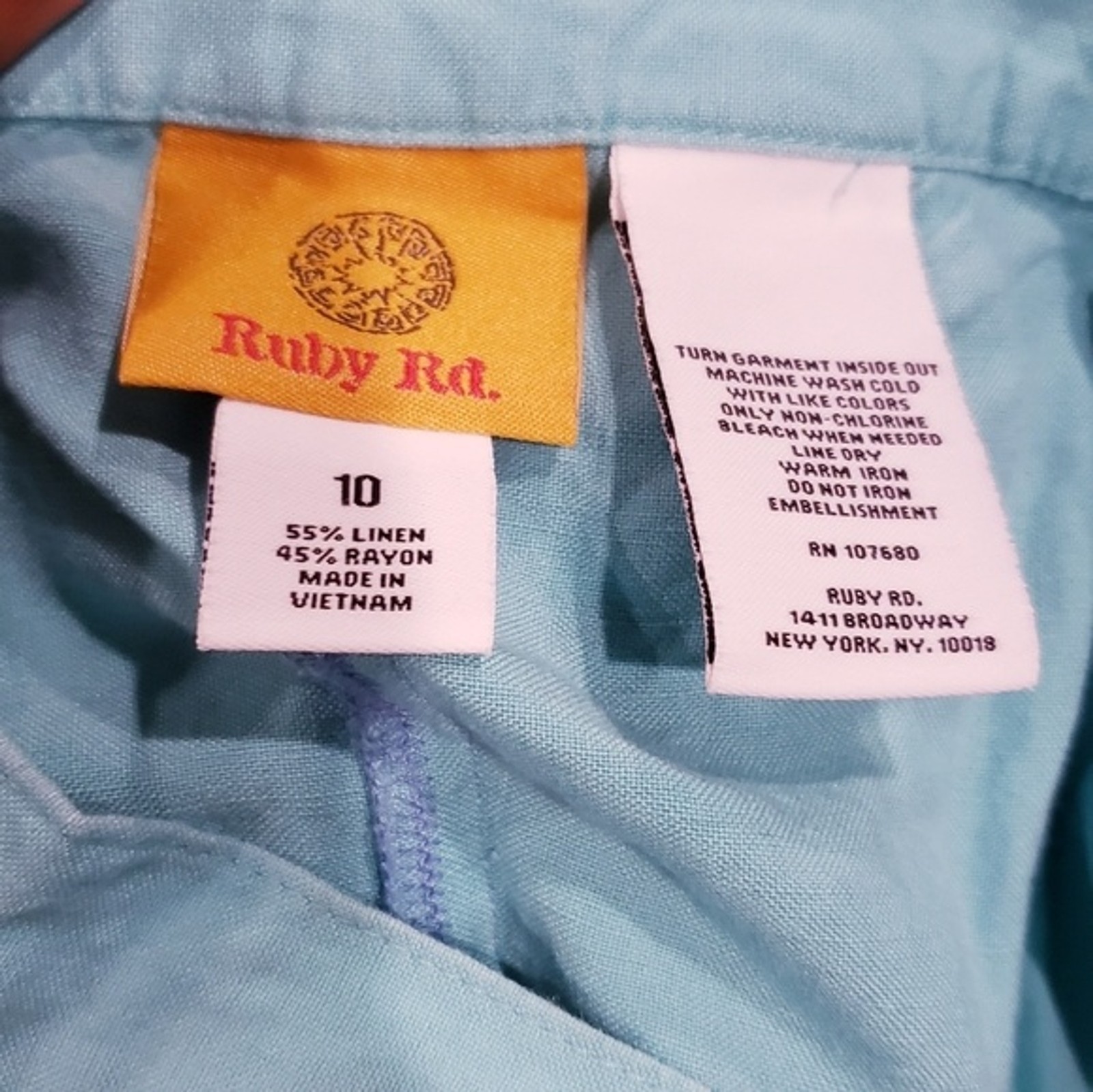 Ruby Rd. Linen Blend Capri with Elastic Waist Siz… - image 6