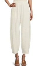 Bryn Walker Women's Ivory Oliver Lantern Pants Flowy Lagenlook Modal Nylon Sz XL