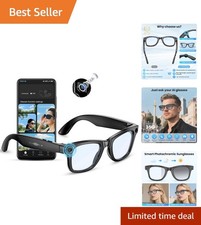 High-Fidelity 4K HD Smart Glasses with Removable Lenses & Extended Battery Life