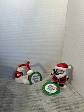 Holiday Aquarium Decor Set Santa Bubbler Mittens Fish Tank Ornaments