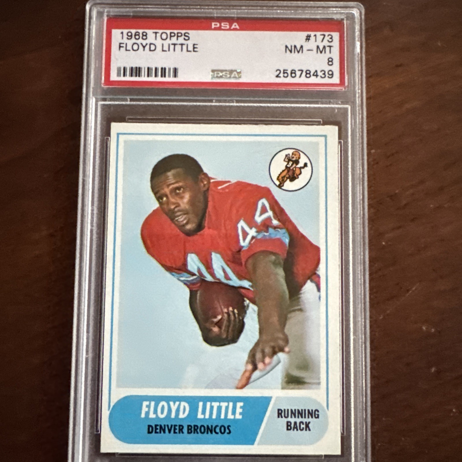 1968 Topps #173 Floyd Little PSA 8 Broncos ***SET BREAK***