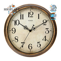 Wanduhr Vintage-Stil Batteriebetrieben GeräUschlos Retro 30,5 Cm Dekoration